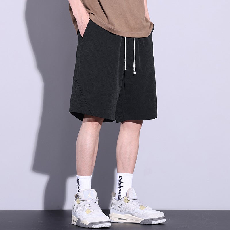 Summer Casual Shorts Boys Summer Thin Loose Beach Breeches Ice Silk Pants Men'S Sports Pants - Image 4