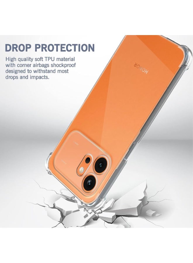 جراب لهاتف Honor 600، غطاء هاتف شفاف بزوايا معززة، نحيف، مقاوم للصدمات، مصنوع من مادة TPU المرنة، لهاتف Honor 600 - Image 3