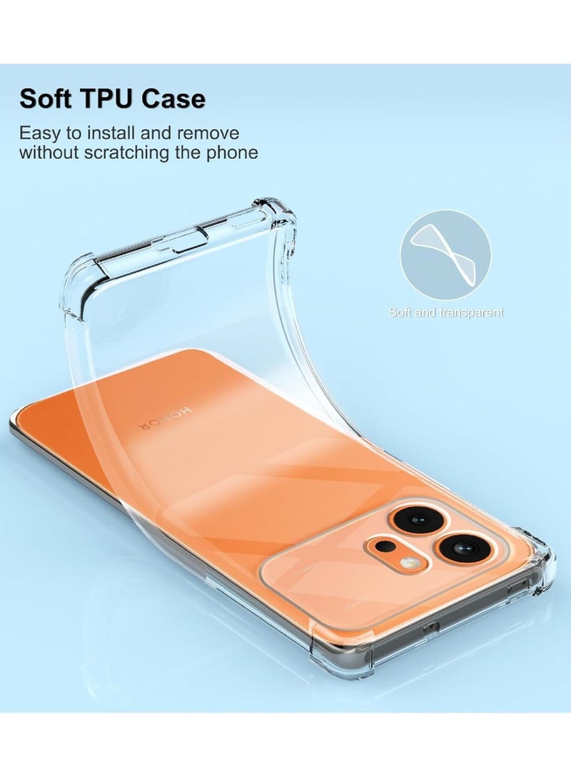 جراب لهاتف Honor 600، غطاء هاتف شفاف بزوايا معززة، نحيف، مقاوم للصدمات، مصنوع من مادة TPU المرنة، لهاتف Honor 600 - Image 4