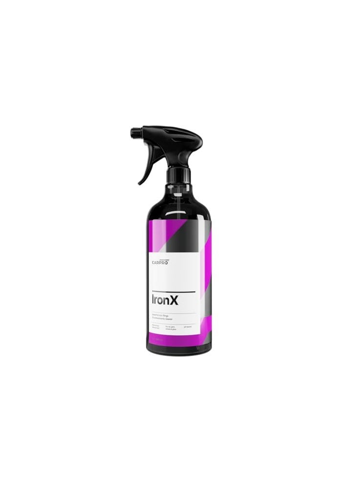 CARPRO IronX مزيل الحديد يوقف بقع الصدأ والفشل المبكر لطبقة الطلاء مزيل الملوثات الحديدية 1 لتر مع بخاخ 34 أونصة - Image 1