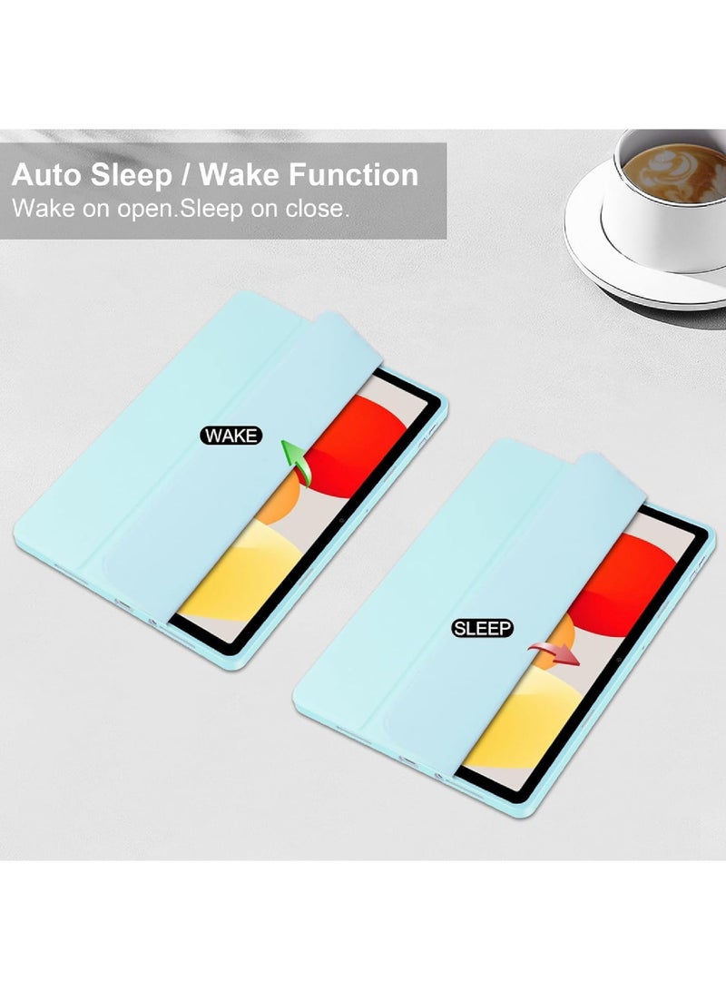 Rock Pow Case for Xiaomi Redmi Pad SE 11.0 Inch Released 2023 Smart Slim Folio Stand Auto Sleep/Wake Cover with Pencil Slot Clear Transparent Back Shell - Image 4