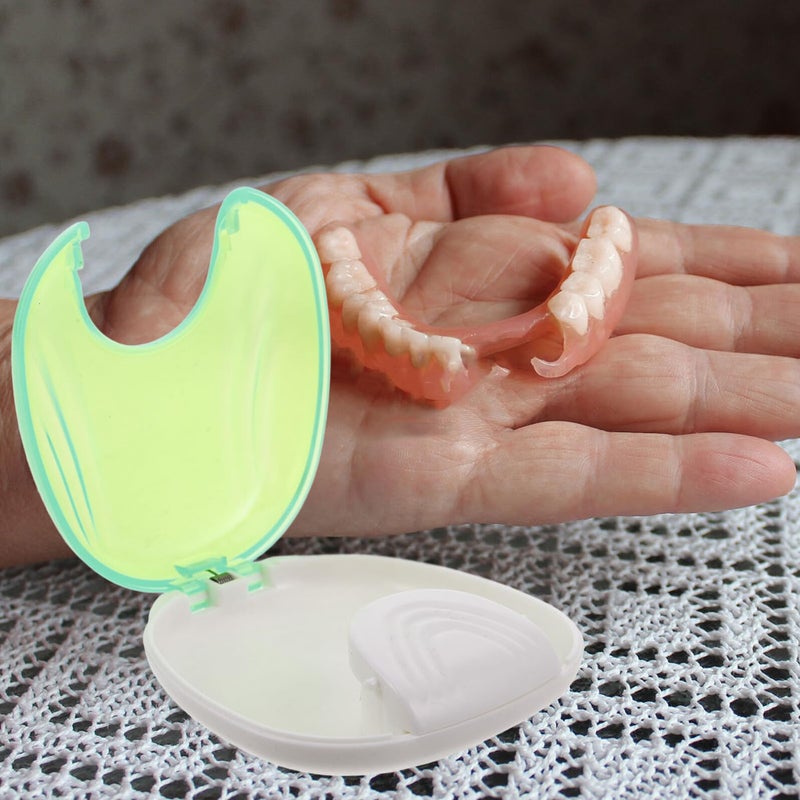 Portable Shell Shaped Retainer Case Aligner Storage Box Fluorescent Green - Image 5