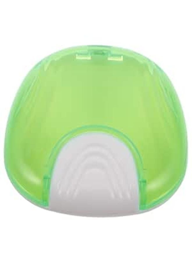 Portable Shell Shaped Retainer Case Aligner Storage Box Fluorescent Green - Image 1