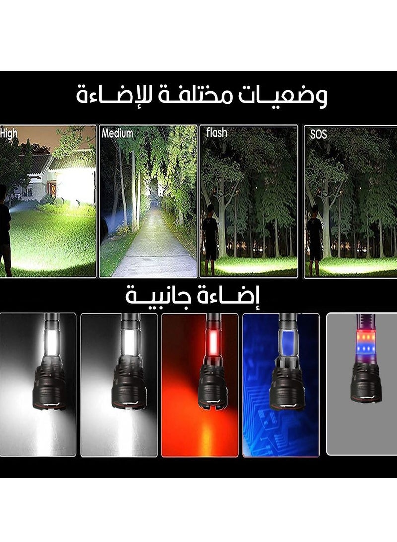 360 Light Super Bright LED Flashlight Versatile With 4 Lighting Modes for Outdoor Adventures, Waterproof Flashlights - Image 5