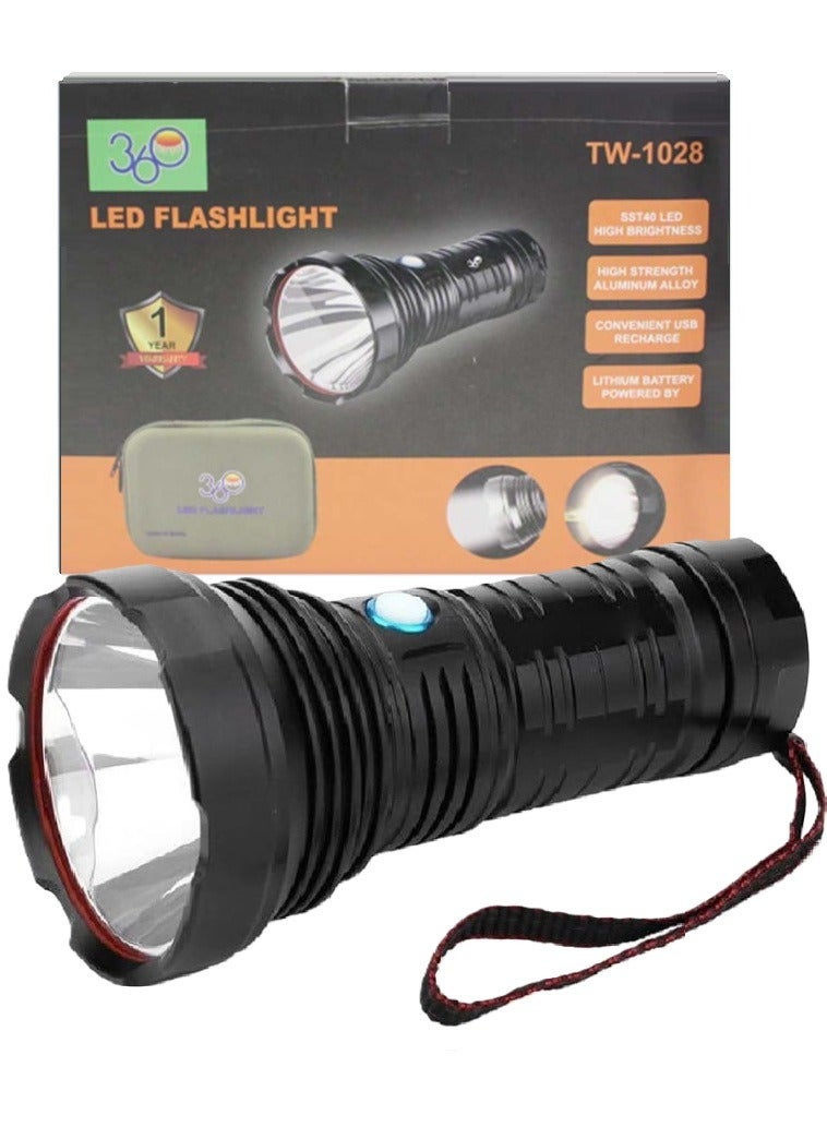 360 Light Super Bright LED Flashlight Versatile With 4 Lighting Modes for Outdoor Adventures, Waterproof Flashlights - Image 1