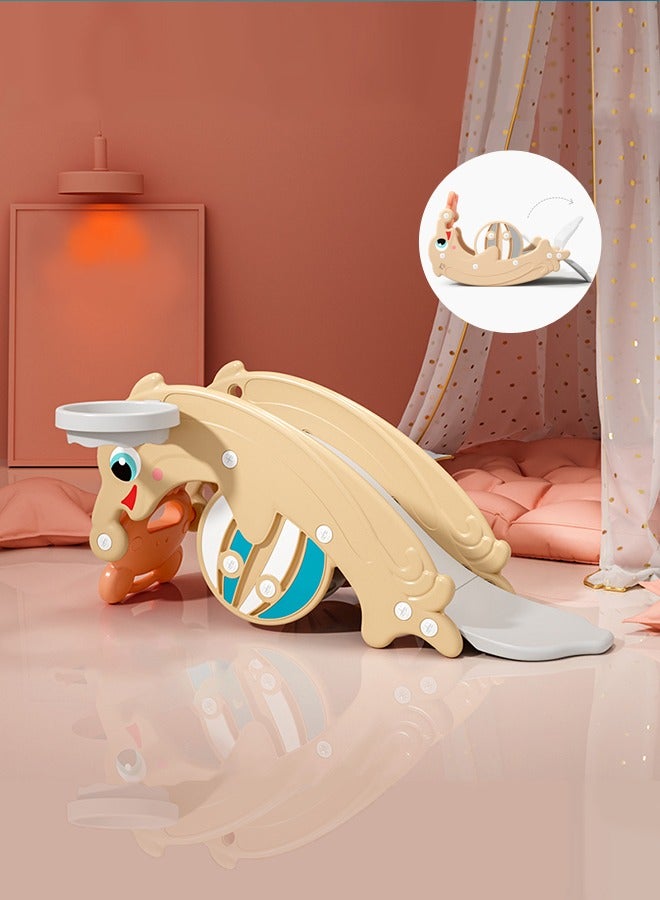 XIANGYU 3 In 1 Multi-Function Plastic Rocking Horse For Kids Baby 1 To 4 Years Old Ride On Toys With Slide  - Image 1