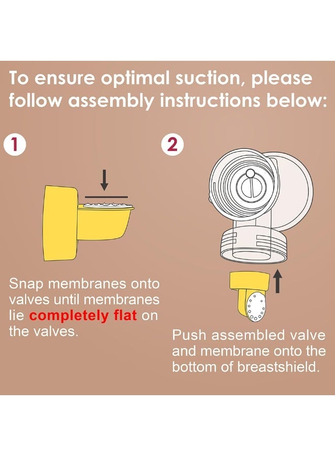 NENESUPPLY صمامات غشاء نينسوبلاي متوافقة مع أجزاء مضخة الثدي ميديلا - Image 5
