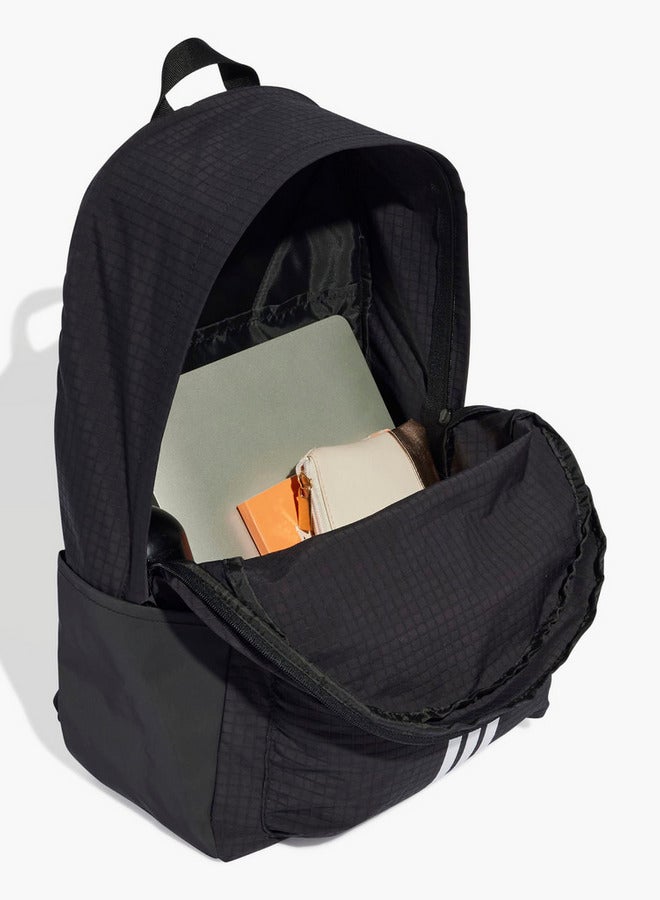 Adidas حقيبة ظهر بطباعة الشعار مع أحزمة كتف قابلة للتعديل - Image 3