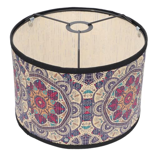 Uonlytech Bamboo Lampshade Ethnic Style Decorative Lamp Cover for Desk Table Floor Lamps 1181X1181X787In Natural Warm Lighting Accessory - Image 1