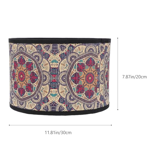 Uonlytech Bamboo Lampshade Ethnic Style Decorative Lamp Cover for Desk Table Floor Lamps 1181X1181X787In Natural Warm Lighting Accessory - Image 3
