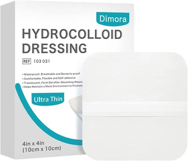Dimora Silicone Foam Dressing 3x3 10 Pack Hydrocolloid Wound Dressing 10 Pack - Image 3