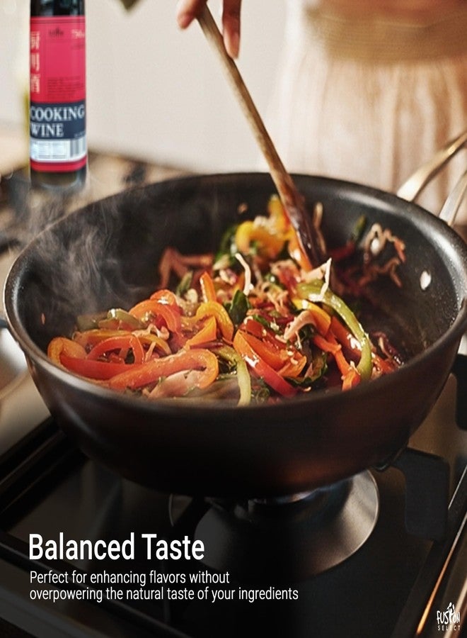 Fusion Select Authentic 750ML Chinese Cooking Wine - Traditional Hand-Brewed Shaoxing Rice Wine for Marinades, Deglazing, Stir Fries, Soups, Stews, Asian-Inspired Dishes - 25 Servings per Bottle - Image 4