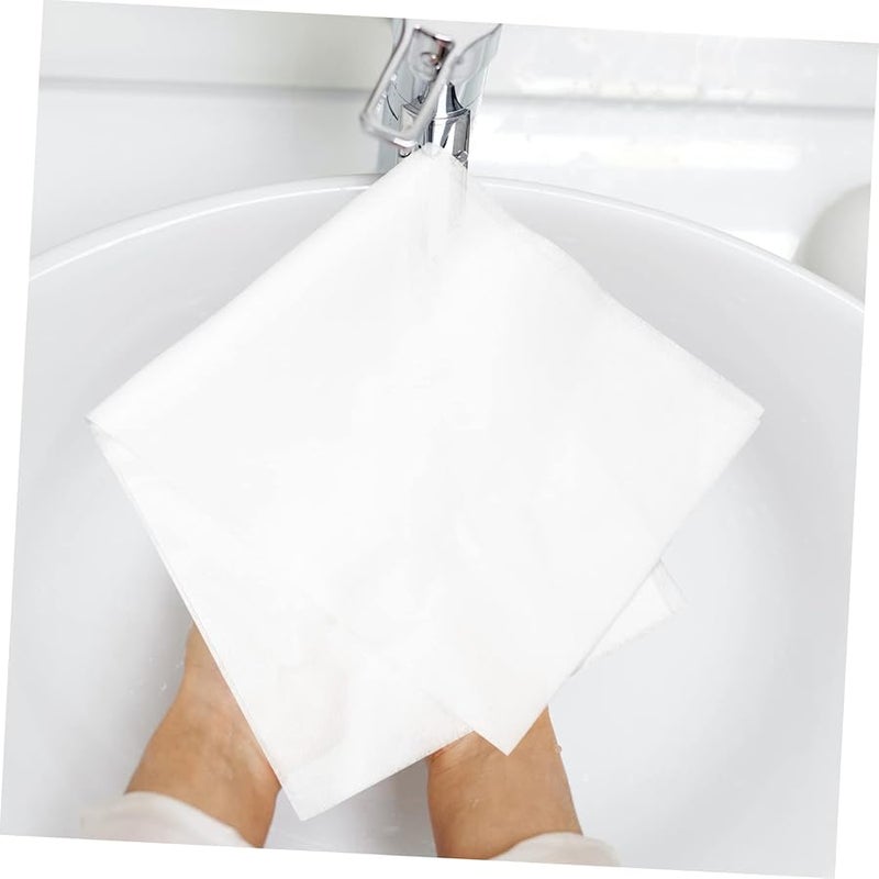 Wood Pulp Disposable Towels 100pcs Soft Absorbent Quick Drying Salon Spa Foot Care - Image 5