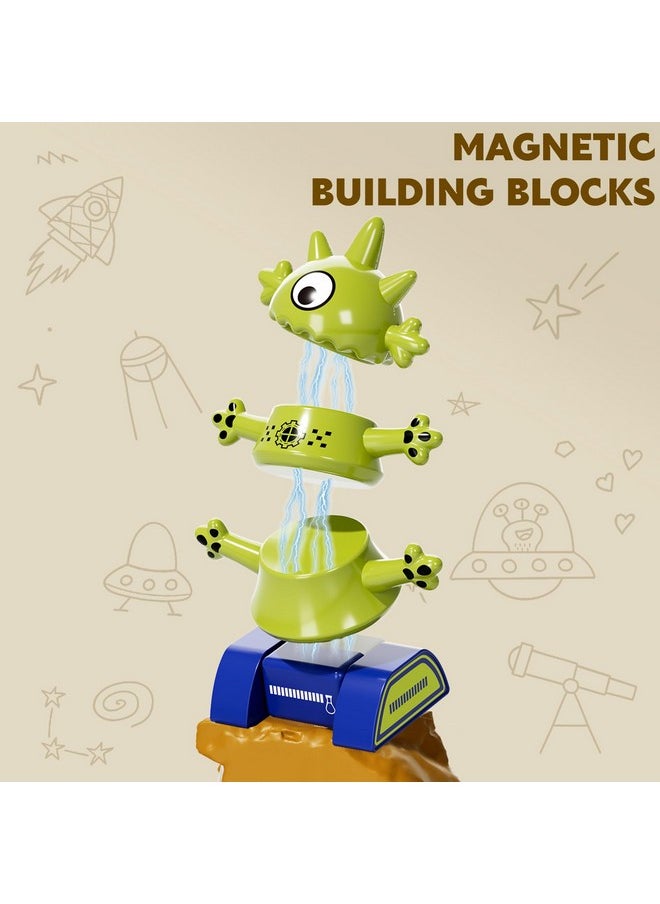 TEMI - Magnetic Robot Toy For Kids 3-5 Years Old - Monster Magnetic Blocks Stacking Transform Toys For Kids With Storage Box, Set For Kids Age 3 4 5 6 7 Years Old Boys, Christmas And Birthday Gift - Image 1
