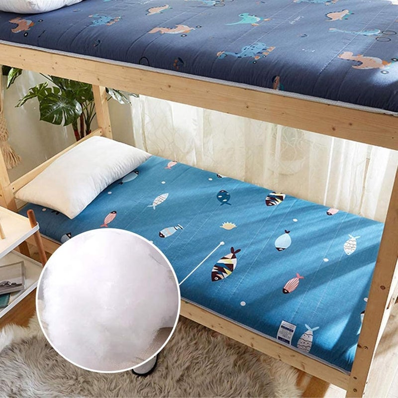 Tatami Sleeping Mat Thicken 5.5cm Japanese Floor Mattress Futon Mattress Futon Tatami Mat Floor Mattress Student Dormitory Folding Mattress Floor Bed Pad (Color : Stars, Size : 180x200cm) - Image 5