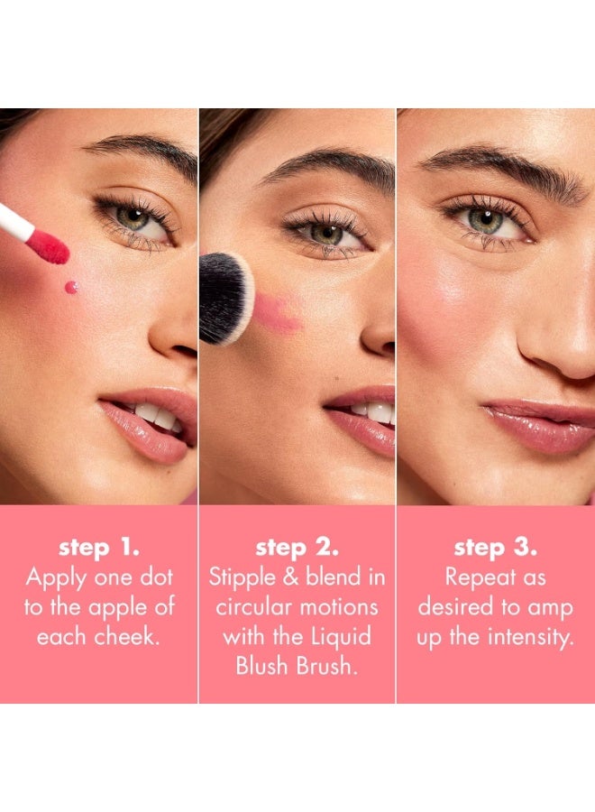 elf Camo Liquid Blush, Long-lasting Liquid Blush For High-pigment Color Creates A Soft Dewy Finish Vegan & Cruelty-free, Cheeky Lychee - Image 3