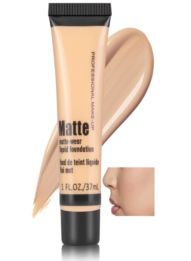 Boobeen Full Coverage Foundation - Concealer Liquid Foundation Matte Creamy Foundation Smoothing Lightweight Flawless Makeup Base - Image 1
