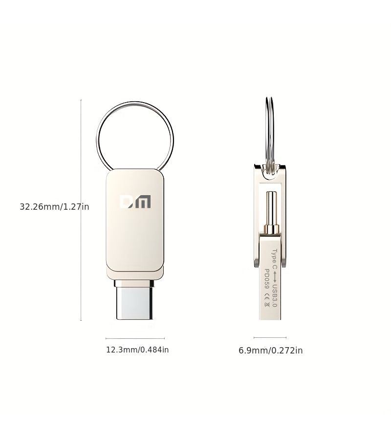 ذاكرة فلاش USB مزدوجة المنفذ USB 3.2 Gen1 سعة 32 جيجابايت من النوع C OTG للتخزين لأجهزة Android وiOS والكمبيوتر الشخصي وMac - Image 2