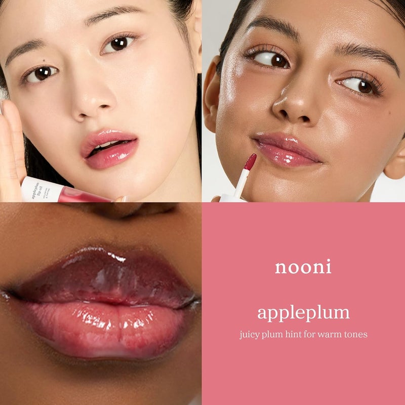 Korean Lip Oil - Appleplum | Long-Lasting, Moisturizing, Plumping, Revitalizing for Dry Lips, Waterproof, No Peel Off, Korean Tint, Hydrating, Nourishing Crystal Clear, 0.12 FL Oz - Image 4