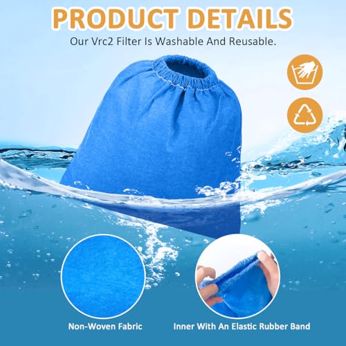 Eagleggo 3 pcs Cloth Filter Bag for Armor All AA256 AA255 2.5 Gallon Shop VAC Microlined - Image 3