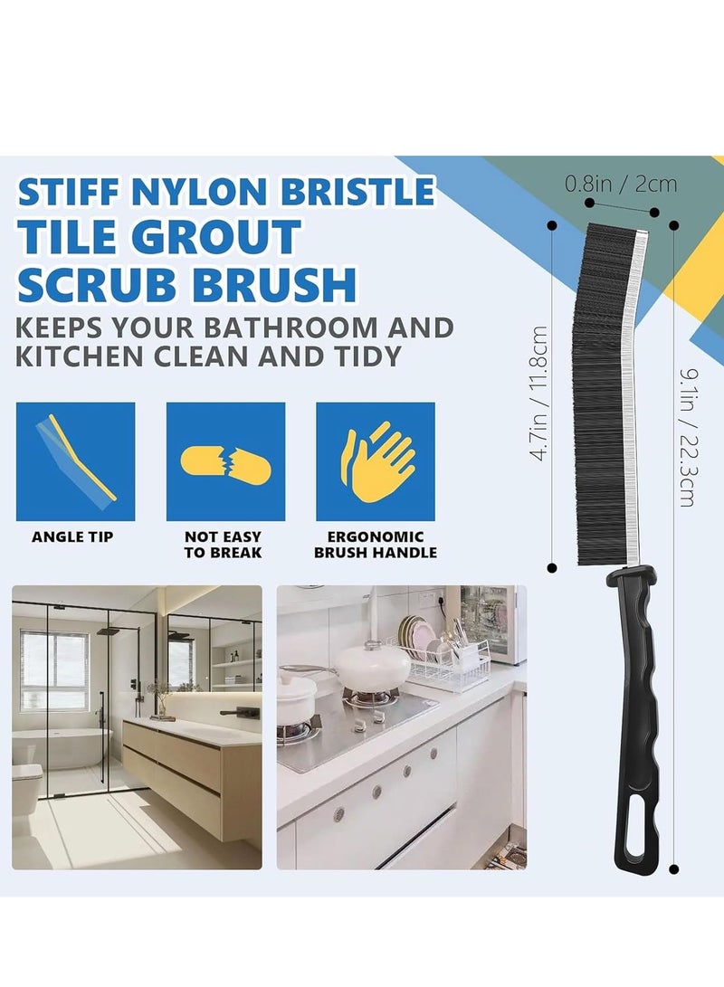 6Pcs Hard Bristle Crevice Cleaning Brush-Thin Gap Cleaning Brush, Small Cleaning Brush, Grout Brush, Kitchen Brush, Cleaning Tools for Toilet, Bathroom, Home, Bathtub, Sink, Household, Window