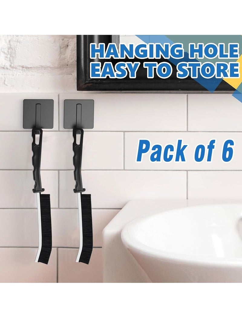 6Pcs Hard Bristle Crevice Cleaning Brush-Thin Gap Cleaning Brush, Small Cleaning Brush, Grout Brush, Kitchen Brush, Cleaning Tools for Toilet, Bathroom, Home, Bathtub, Sink, Household, Window