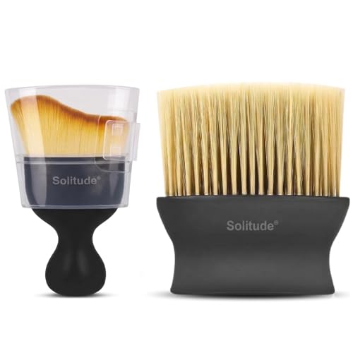 Solitude 2 Pcs Multifunctional Auto Car Interior Dust Cleaning Combo Soft Bristles AC Vent Detailing Brush Dusting Tool for Cleaning Car Dashboard Air Conditioner Vents, Leather, Scratch Free - Image 1