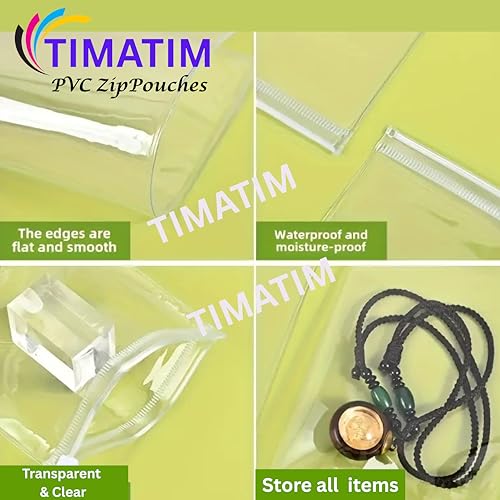 Timatim Pack of 24 Multipurpose Storage Pouch for Jewellery Storage Pouch, Makeup, Travel Accessories Zip Lock Organizer for Cosmetics and Stationery, Clear & Transparent (S(4x6 in)) - Image 5
