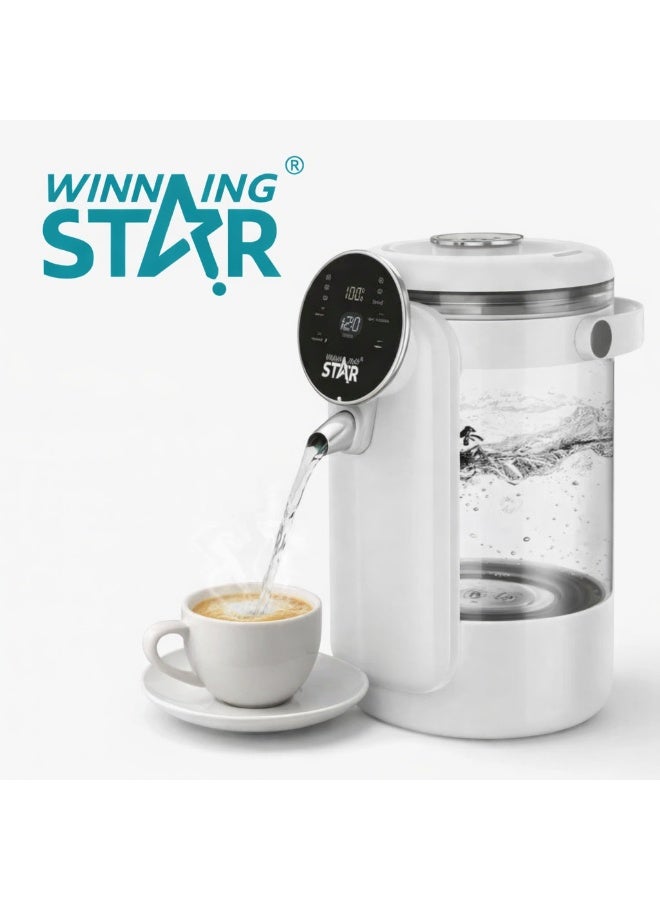 Winning Star 4.2L Thermostatic Electric Kettle ST-6052 with Digital Temperature Display, 6 Preset Heating Modes, Fast Boiling Glass Water Boiler for Tea Coffee and Hot Beverages White - Image 2