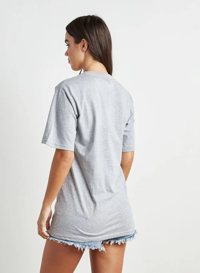 Styli Chicago Printed T-shirt with Short Sleeves