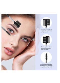 SUNSAR 4 Pcs Eyebrow Brush Eyelash Comb Eyelash Shaper and Eyebrow Brush Dual Comb Double Head Eyebrow Brush Eyebrow Eyelash Makeup Grooming Tool  - Image 4