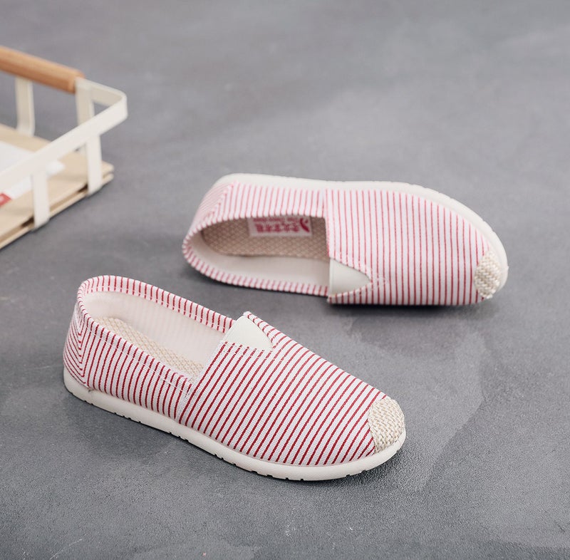 Women's Canvas Slip-On Loafers - Image 1