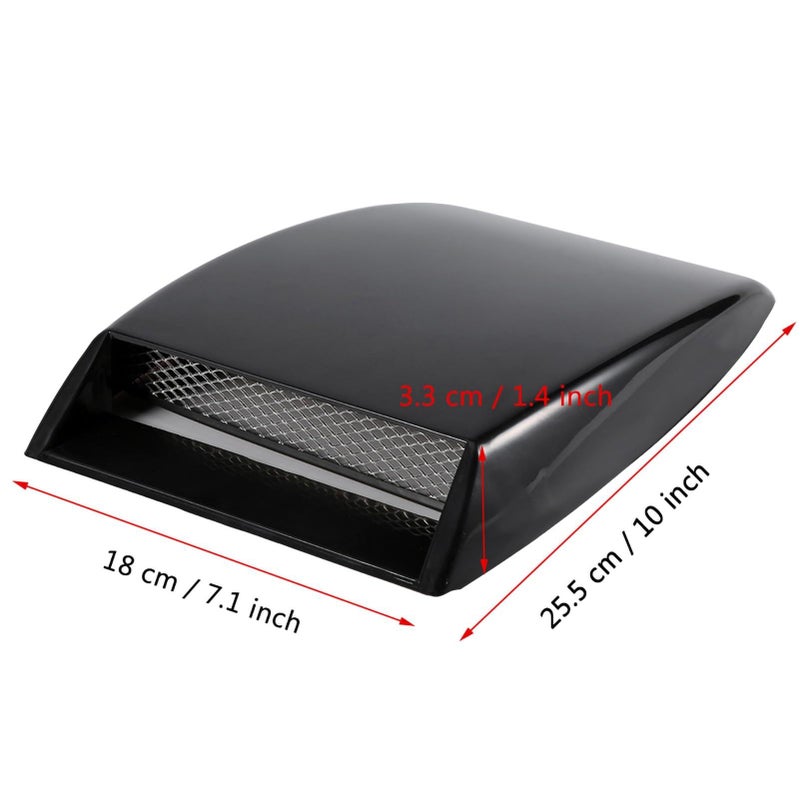 Universal Car Decorative Black Hood Scoop Bonnet Vent Sticker Cover - Image 3