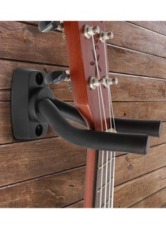 Mike Music Guitar Wall Mount Hanger, Guitar Hanger Wall Hook Holder Stand Display Black with Screws - Easy to Install - Fits All Size Guitars, Bass, Mandolin, Ukulele,Oud  - Image 5