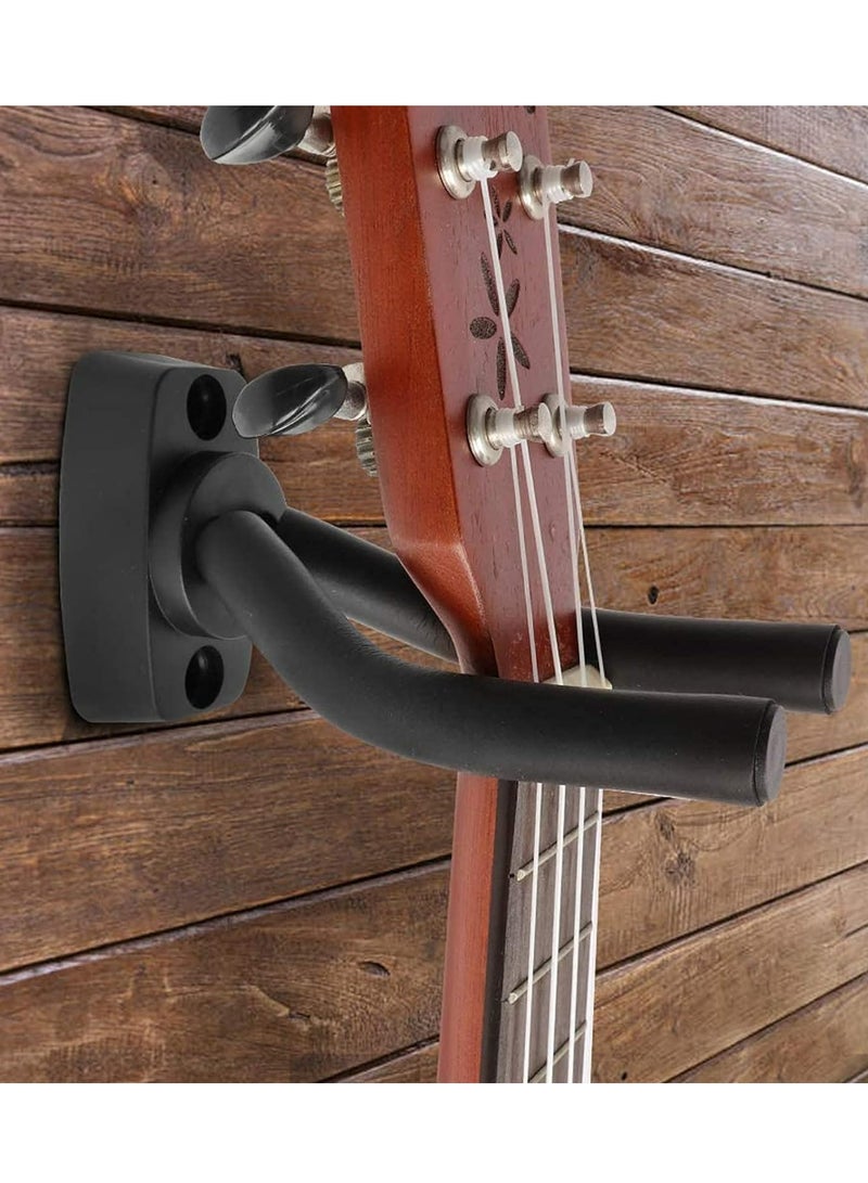 Mike Music Guitar Wall Mount Hanger, Guitar Hanger Wall Hook Holder Stand Display Black with Screws - Easy to Install - Fits All Size Guitars, Bass, Mandolin, Ukulele,Oud - Image 5