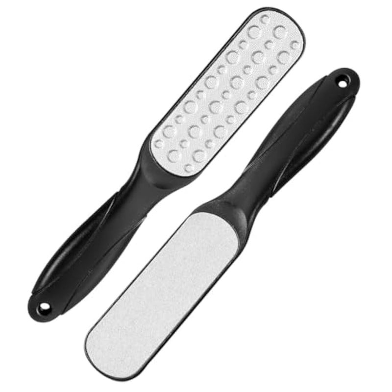 Foot File - Double Sided, Pedicure Foot Scrubber, Scraper Callus Remover, Foot Rasp For Cracked Heel & Foot Corn Removal, Dead Skin Exfoliator For Feet, (Black) - Image 5