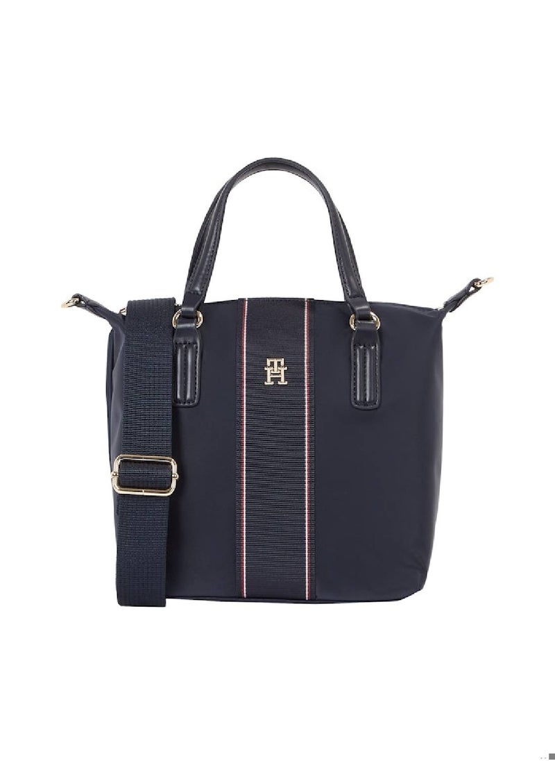 TOMMY HILFIGER Women's Corporate Crossbody Tote Bag - Nylon, Blue  - Image 1