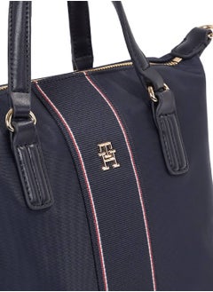 TOMMY HILFIGER Women's Corporate Crossbody Tote Bag - Nylon, Blue  - Image 4