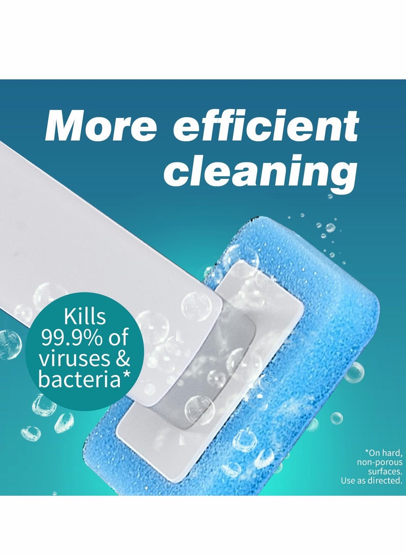 KASTWAVE فرشاة تواليت disposables مع 16 إعادة تعبئة، نظام تنظيف وعاء التواليت- فرشاة تنظيف وعاء التواليت، علبة تخزين و 16 رأس فرشاة تواليت لإزالة الأوساخ من الحمام - Image 2