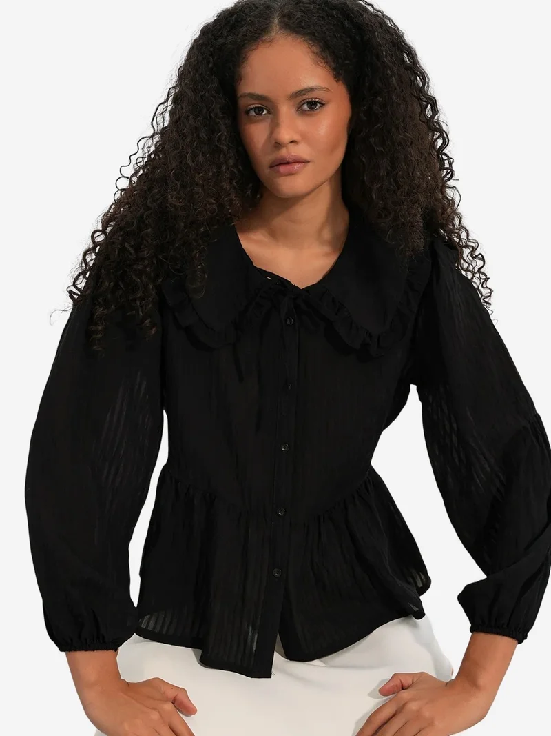 بيغ دارت BDART Women’s Viscose-blend Blouse With Baby Collar