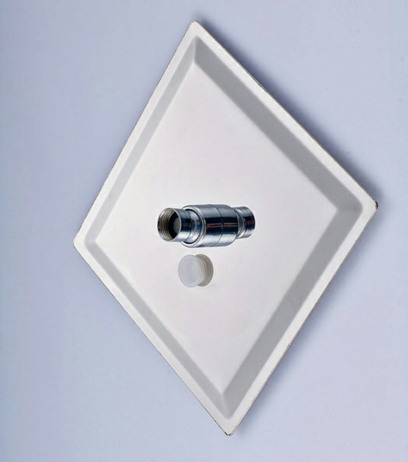 SBD Ultra Slim Stainless Steel Over-Head Rain Shower for Bathroom (Silver, 8 x 8) - Image 2