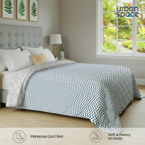 Urban Space AC Blanket for Single Bed, 120 GSM Microfiber 3 Layered Quilted Dohar, Soft Lightweight Reversible Printed AC Blanket Single Bed for All Season (California - 145 x 225cm, Blanket Single) - Image 4