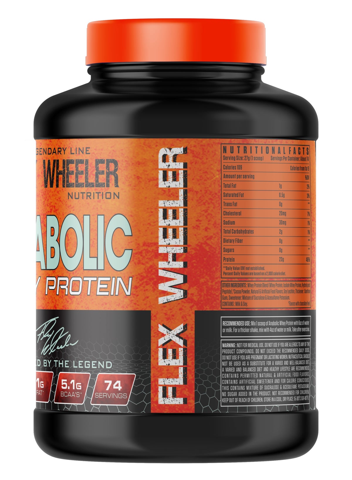 Legendary Anabolic Whey Protein 4.4 Lbs - High-Quality Muscle Growth & Recovery Support (Rainbow Cake)
