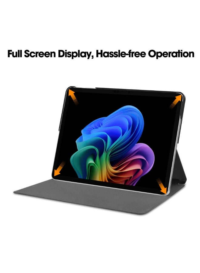 general Case for Microsoft Surface Pro 12 (2025) 12 inch, Lightweight PU Leather Case Anti-Drop Shockproof Protective Stand Cover for Microsoft Surface Pro 12 - Image 3