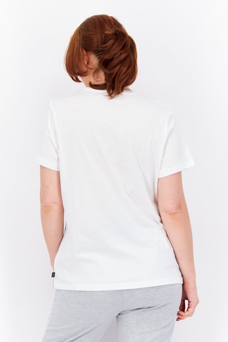 PUMA Women Sportswear Fit Short Sleeves Training Top, White  - Image 2