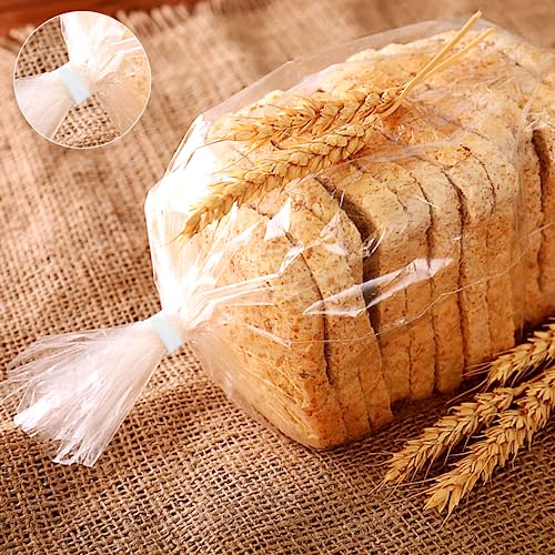 Gadget Beyond 100 Pieces 5" Reusable White Paper Bread Twist Ties, White Twist Ties Bag Ties for Bags Bread Wire Ties Reusable Twist Tie for Treat bags Party Cello Candy Bread Coffee Bags Cake Pops - Image 2