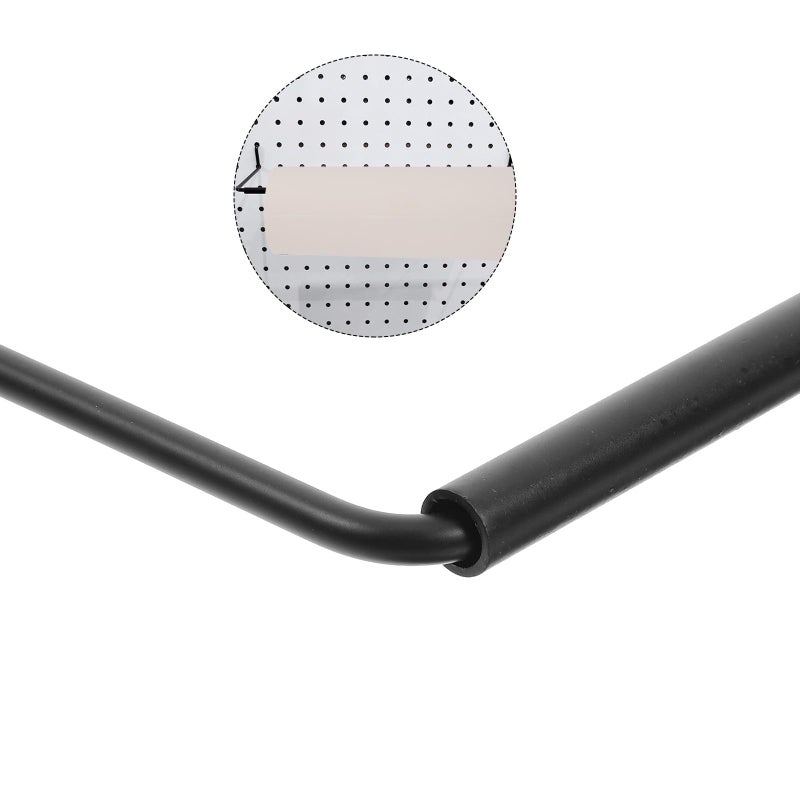 Black Iron Pegboard Paper Towel Holder with Storage Rack for Kitchen and Laundry Room Organization - Image 4