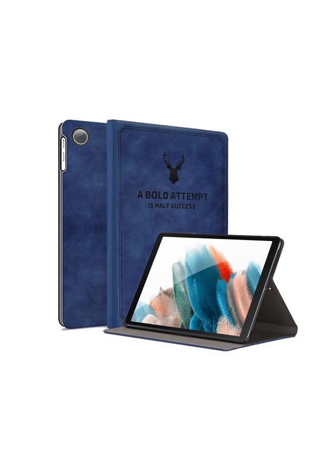 Robustrion - Robustrion Deer Pattern Flip Stand Case Cover for Samsung Galaxy Tab A8 10.5 inch [SM-X200/X205/X207] 2022 - Deer Blue - Image 1