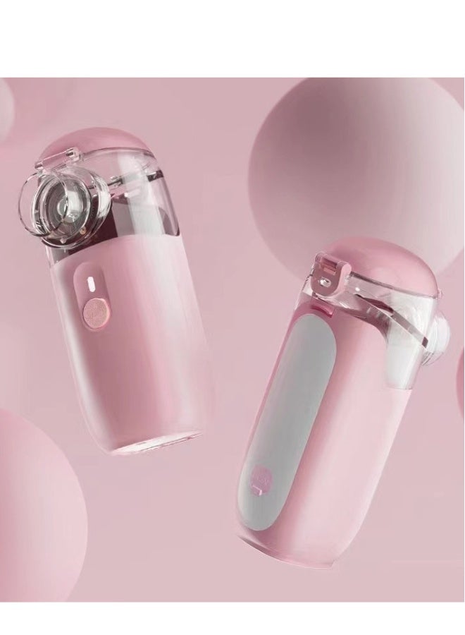 NIBEMINENT Portable Nebulizer Machine for Adults Kids, USB-C Rechargeable Handheld Nebulizer for Breathing Treatment, 2 Adjustable Modes, Efficiency&Quiet, 3 Masks, Travel and Home Use - Image 1