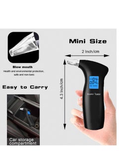 Furtey Professional Breathalysers Blowing Alcohol Tester with 12 Mouthpieces  Digital Display High Accuracy Detector  - Image 3